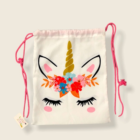 Unicorn Drawstring Backpack sack bag NWT - Picture 1 of 3